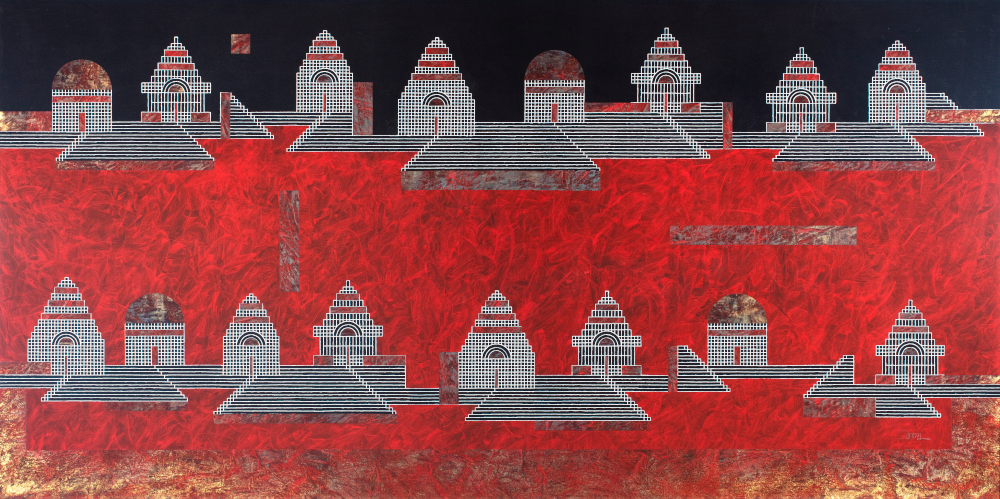 Borobudur Acrylic On Canvas 48x96 1991
