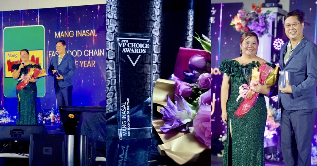 Mang Inasal Wins Fast Food Chain Of The Year At 6th Vp Choice Awards