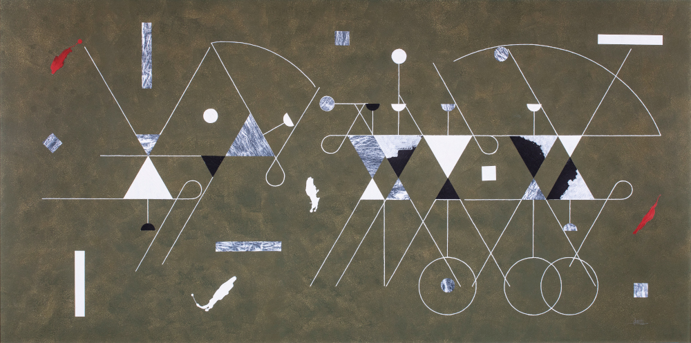 Performers Acrylic On Canvas 1991 48x96