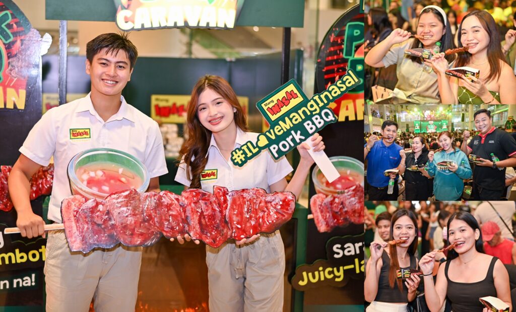 Customers Enjoys The Mang Inasal Pork Bbq Caravan Kick Off