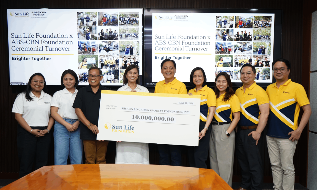 Press Release Sun Life Foundation Renews Disaster Relief Partnership With Php 10m Donation To Abs Cbn Foundation