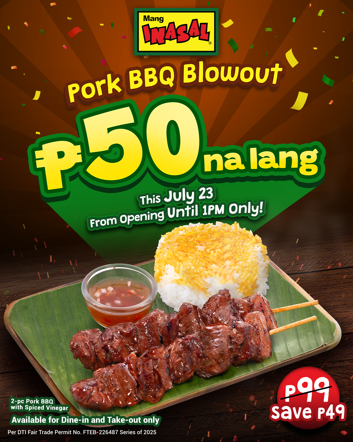 Mang Inasal Java Rice Menu Get ready for Mang Inasal’s Pork BBQ Blowout on July 23 - Philippines ...