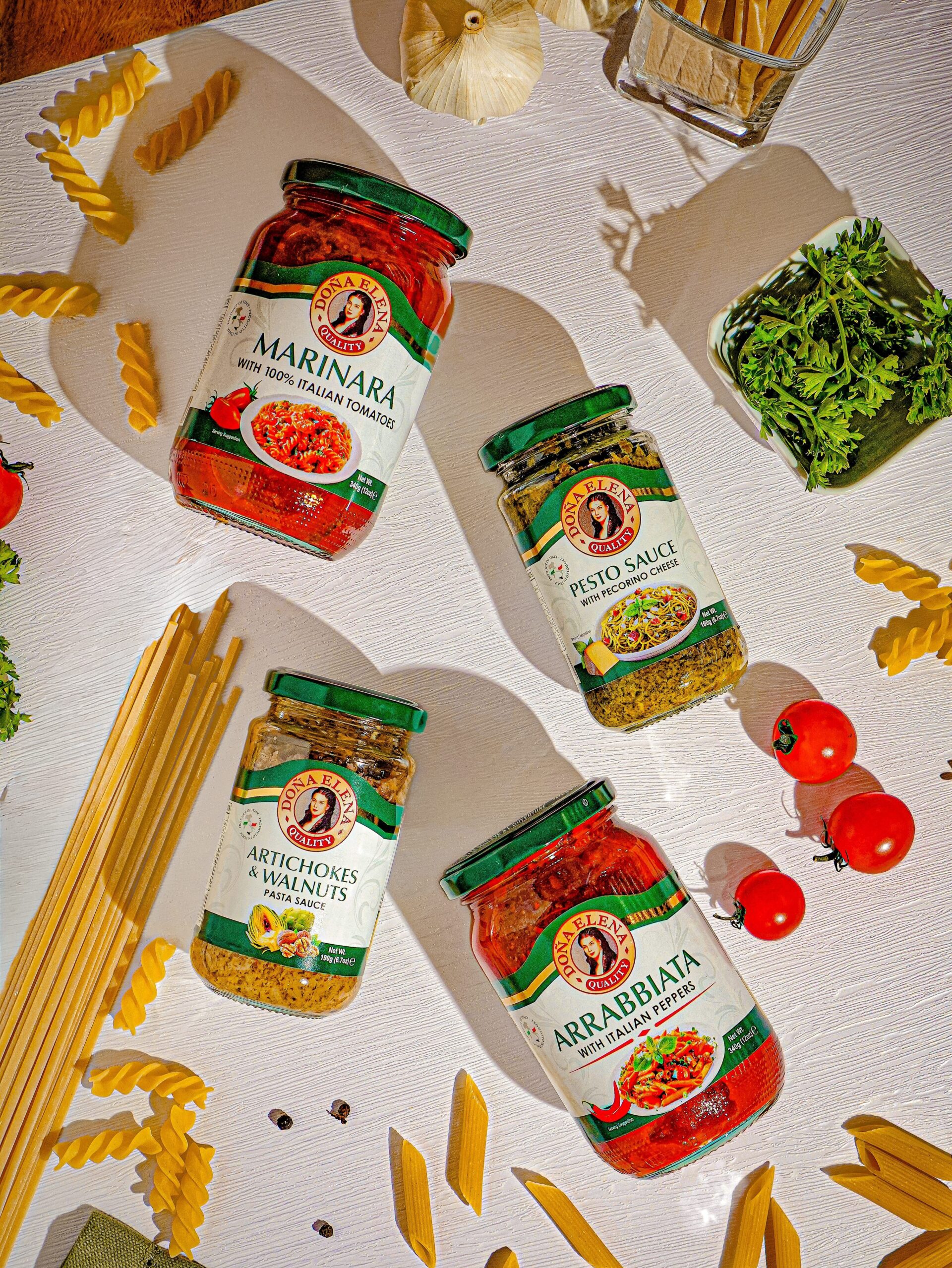Discover your perfect pasta pairing with Doña Elena - Philippines Graphic